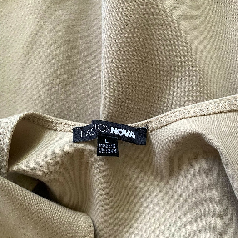 Nude Fashion Nova Bodysuit